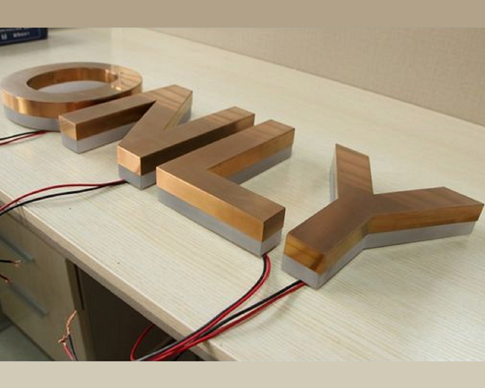 Rose Gold Latter with Acrylic